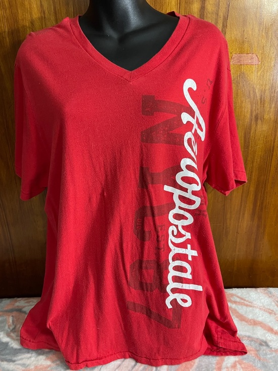 Aeropostale Other - Aeropostale Red V-Neck Tee with Subtle Logo Print unisex